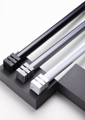 Un buon prezzo. Thickened mute aluminum alloy bracket side perforated curtain track single pole double pole In linea